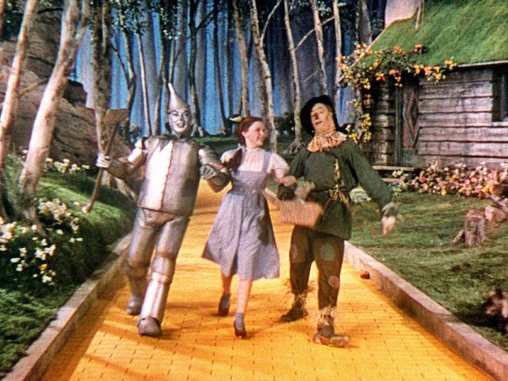 The re-created Yellow Brick Road in North Carolina is three quarters of a mile long