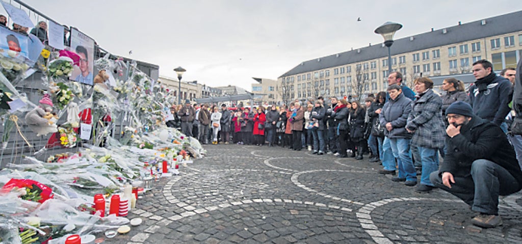 The official memorial service for the victims of last week's grenade and gun attack in Liège