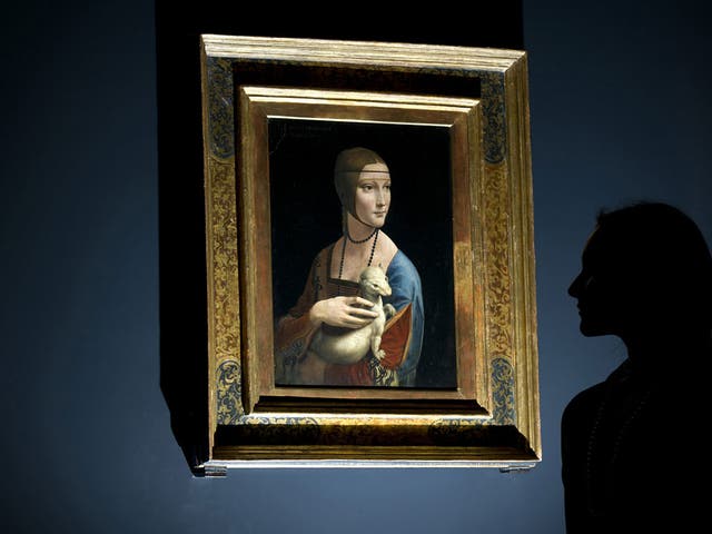 <p>Eternal Gaze: Lady with an Ermine, a star of the National Gallery's Da Vinci show  </p>