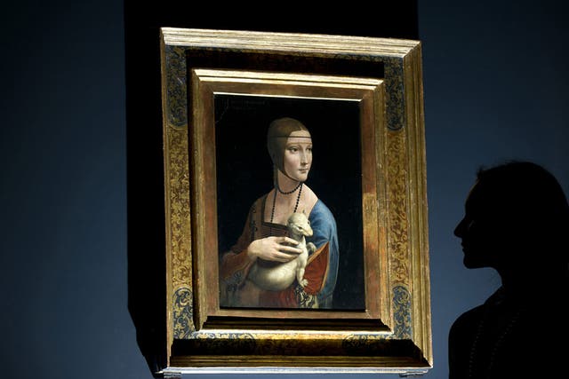 <p>Eternal Gaze: Lady with an Ermine, a star of the National Gallery's Da Vinci show  </p>