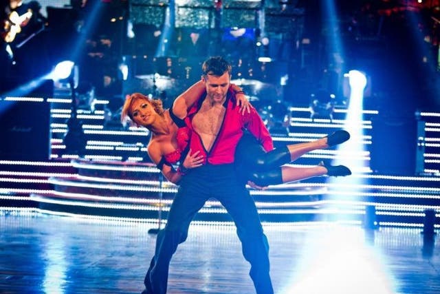 <p>Aliona Vilani and Harry Judd dancing towards victory in the final of Strictly Come Dancing</p>