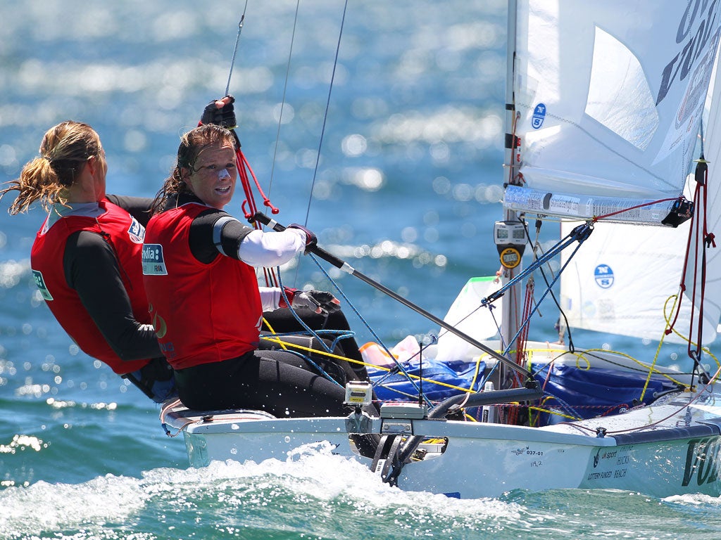 The talent and experience of Hannah Mills (right) and crew Saskia Clark produced a silver medal in the 470 world championship off Fremantle