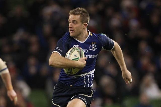 <p>Luke Fitzgerald: The in-form Leinster wing scored two tries in the rout of Bath</p>