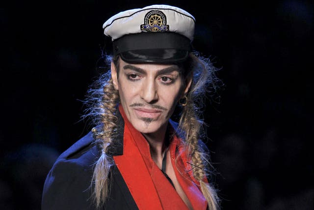 <p>Following a racist and anti-Semitic outburst in a Paris café at the end of February, John Galliano was sacked from the house of Christian Dior</p>