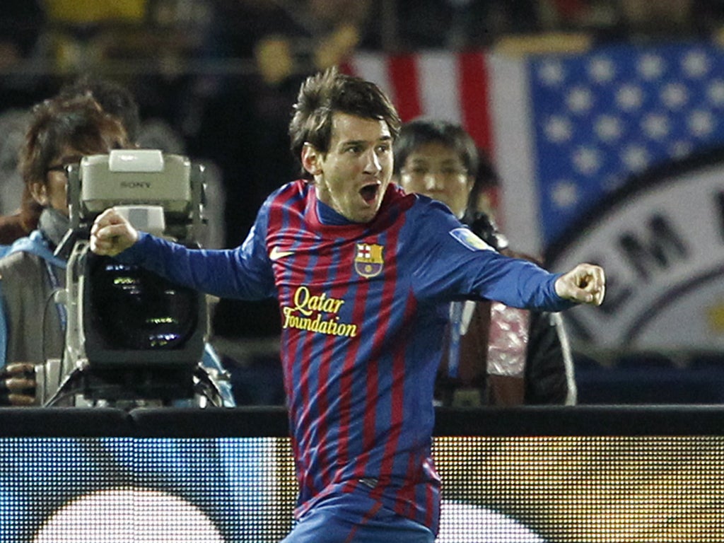 Lionel Messi: The Barcelona striker scored the first and last goals in his side's 4-0 Club World Cup win in Japan