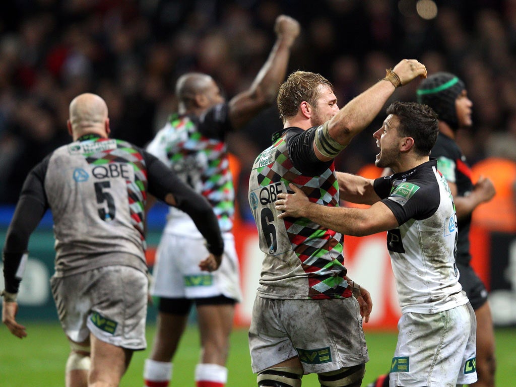 Harlequins shocked Toulouse in the Heineken Cup