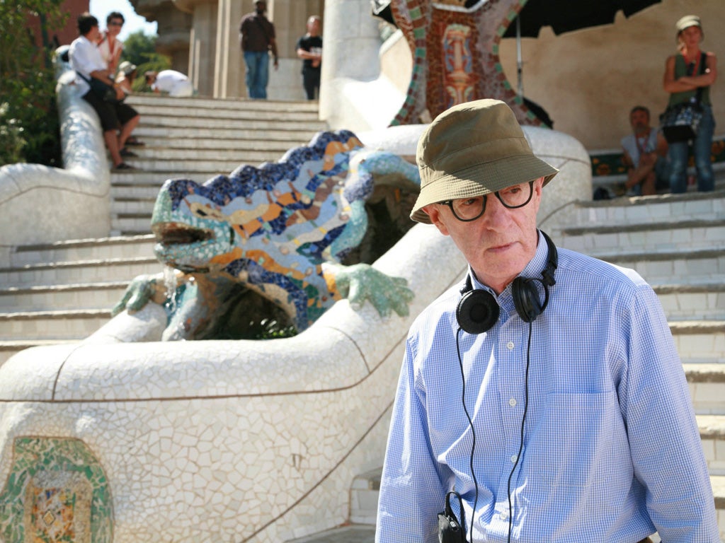 One step ahead: Woody Allen on the set of 'Vicky Cristina Barcelona'