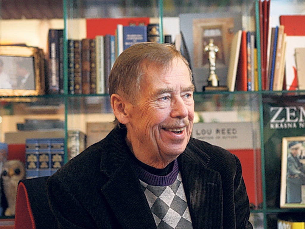 A truly revolutionary dramatist: Václav Havel earlier this year