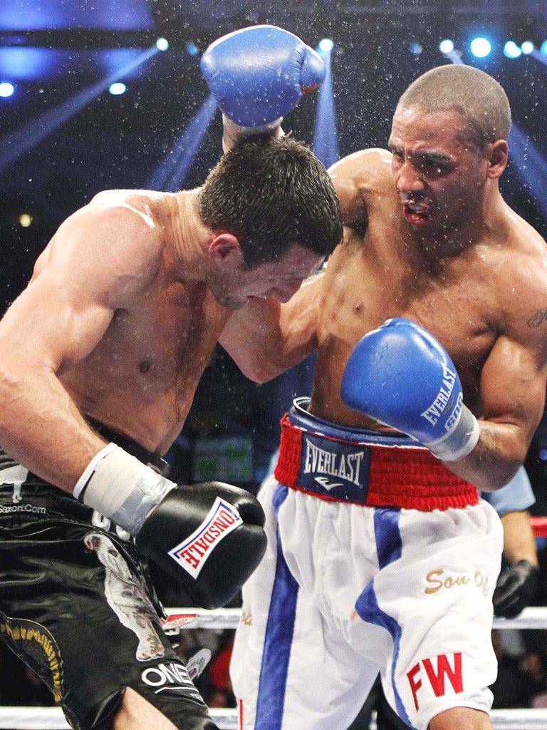A jaded Carl Froch suffers at the hands of Andre Ward