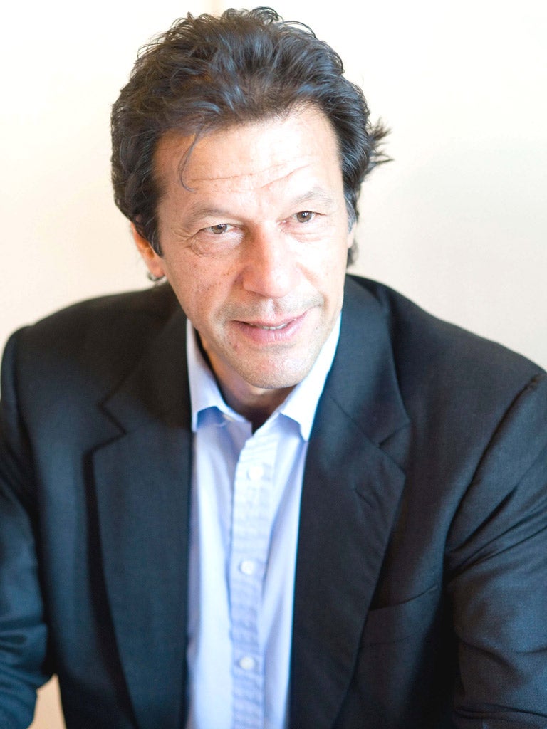 IMRAN KHAN: Pakistan’s former cricket captain is the country’s most popular politician