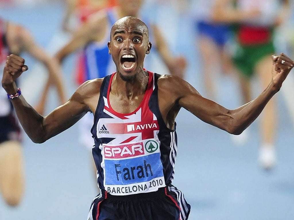 Mo Farah tastes 5,000m glory