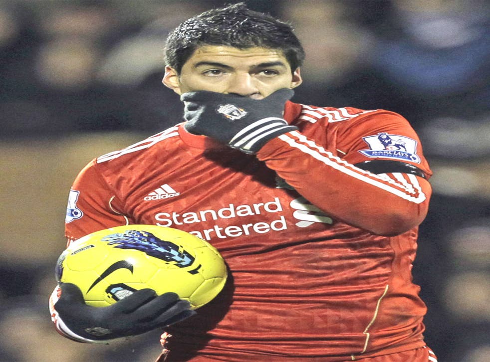 <p>Suarez has been a key player for Liverpool this season</p>