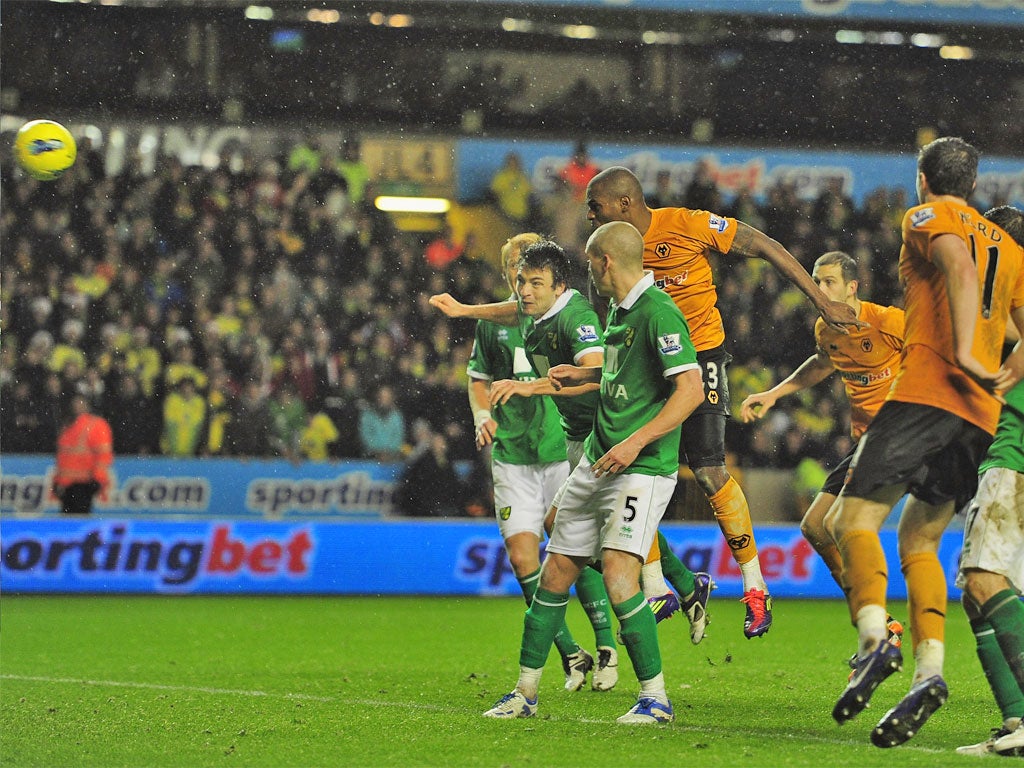 Ronald Zubar's late header salvaged a point for Wolves