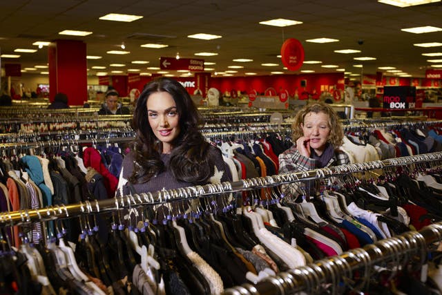 <p>Tamara searches the rails of TK Maxx for bargains with Deborah in tow</p>
