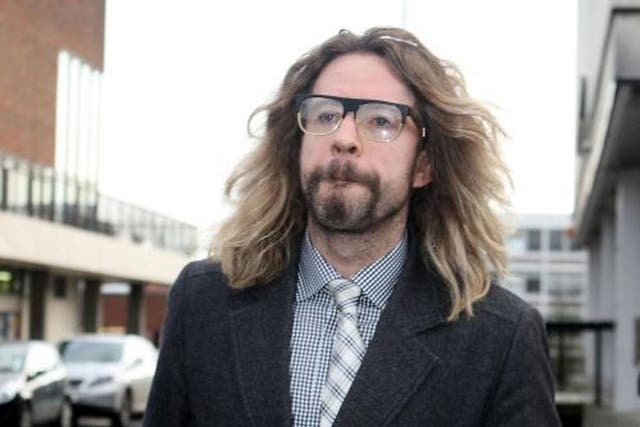Justin Lee Collins leaves St Albans Magistrates Court
