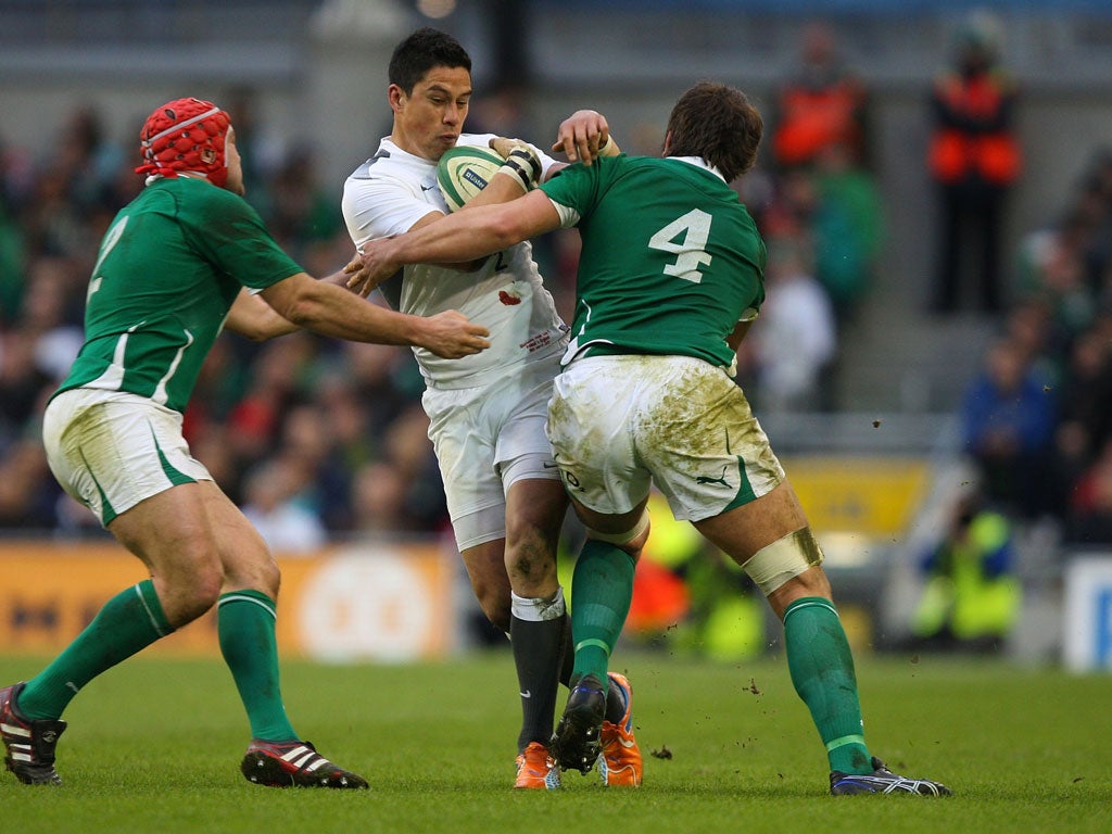 Shontayne Hape battles as England’s 2011 grand slam bid ends in Dublin