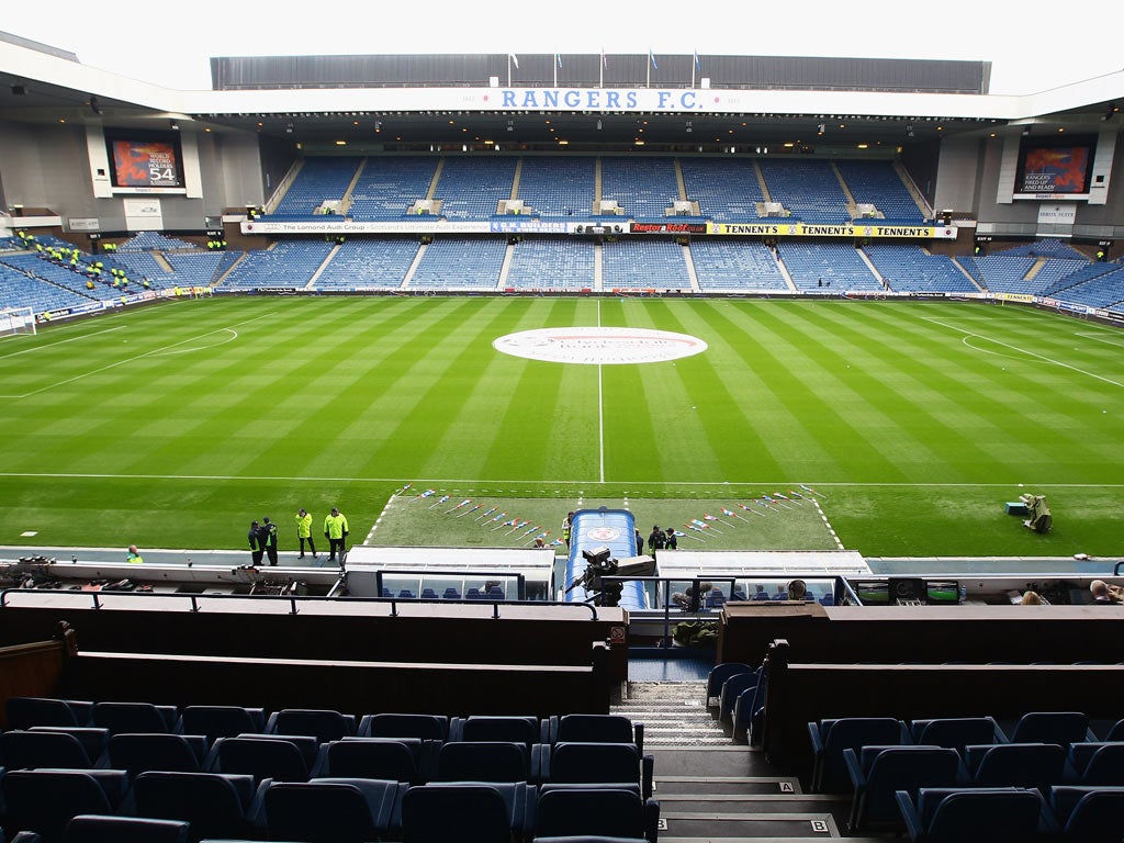 Rangers 'willing to explore' introducing safe-standing, The Independent