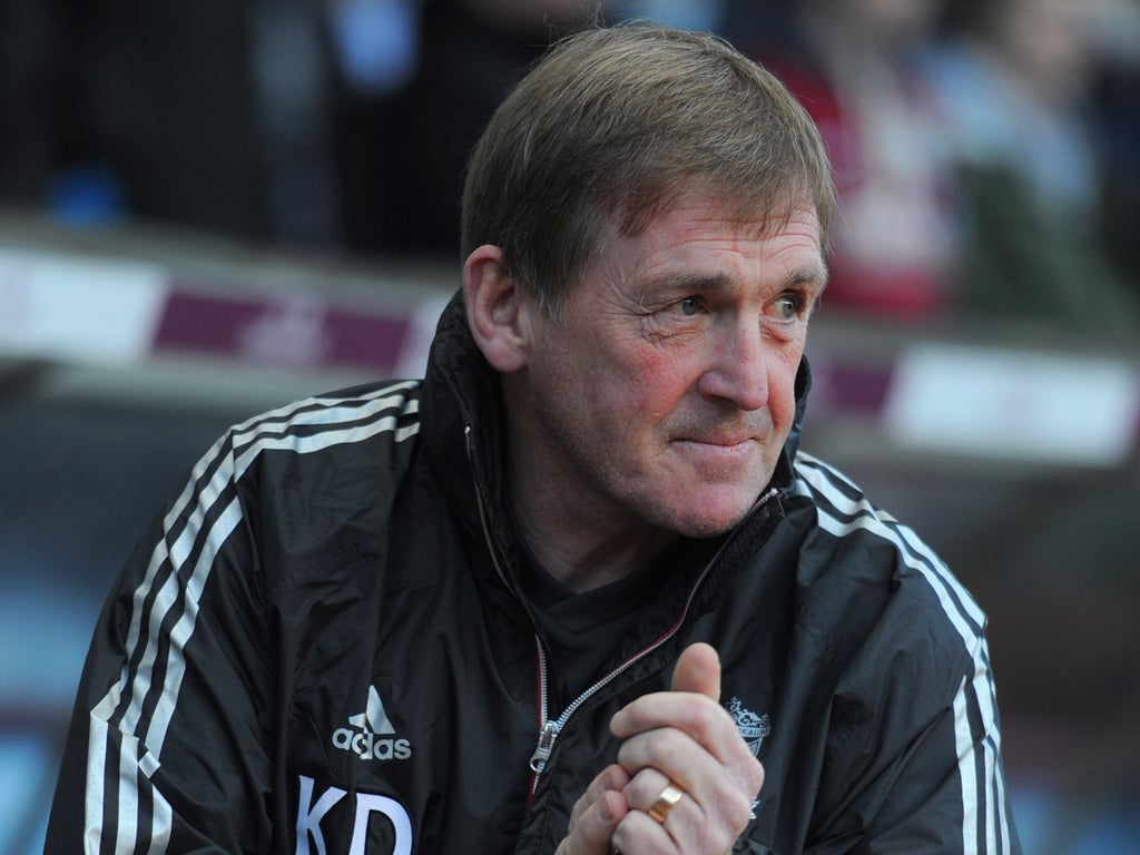 Kenny Dalglish: The Liverpool manager's tone was softer yesterday
when discussing the Suarez case