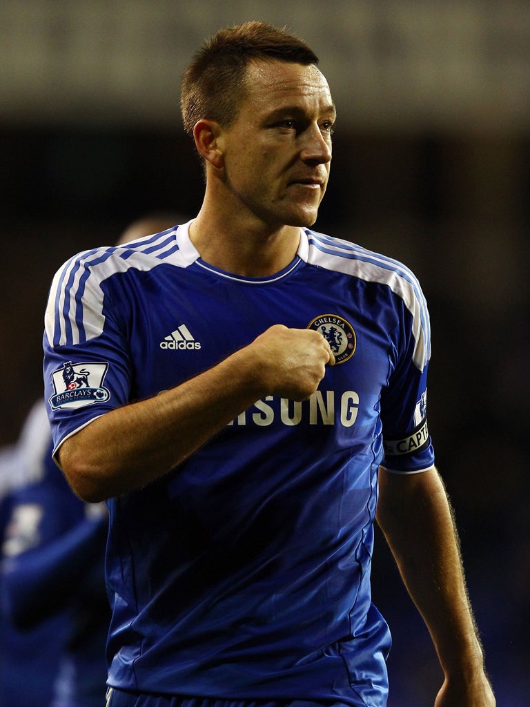 John Terry: The centre-back put in a strong performance against Spurs, including a late goal-line block