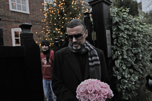 After a month struggling with pneumonia in a hospital in Vienna, George Michael returned to London and gave a press conference yesterday in which he thanked his doctors for saving his life