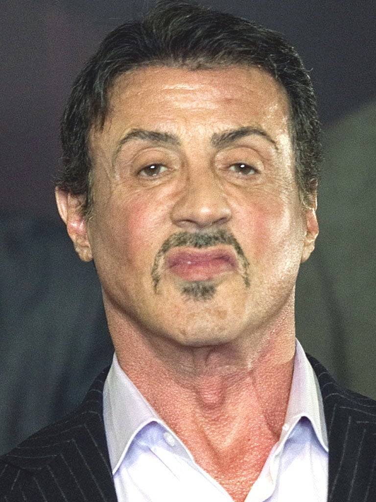 US actor Sylvester Stallone at the musical 'Rocky' in Hamburg