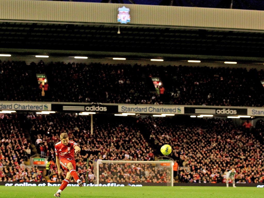 Gerrard made his first appearance since October