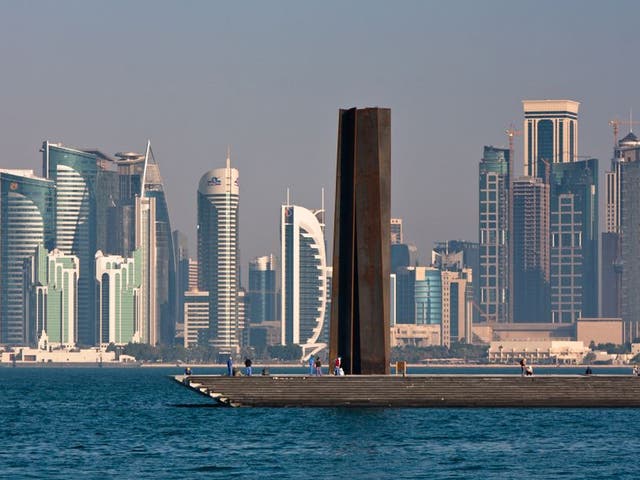 Extravagance personified: Serra's 7 soars out of the Bay of Doha