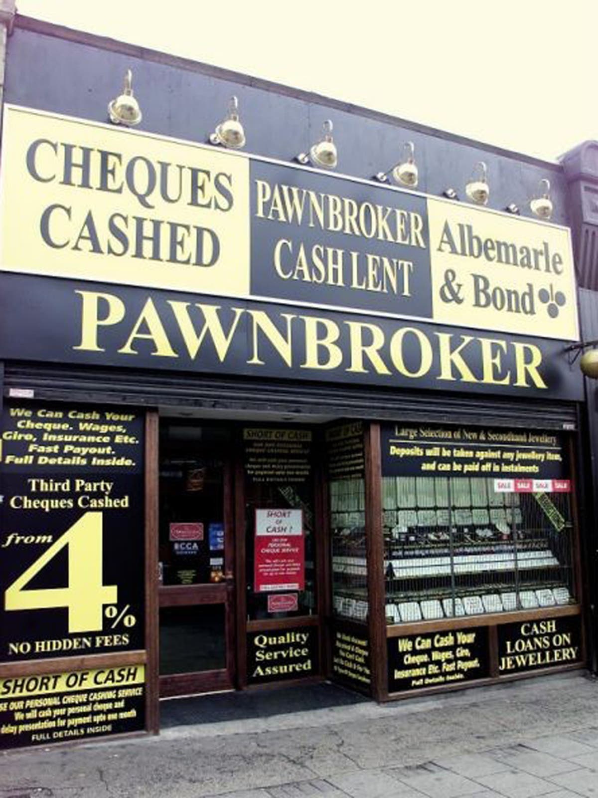 Albemarle & Bond pawnbroker stores close, Albemarle & Bond