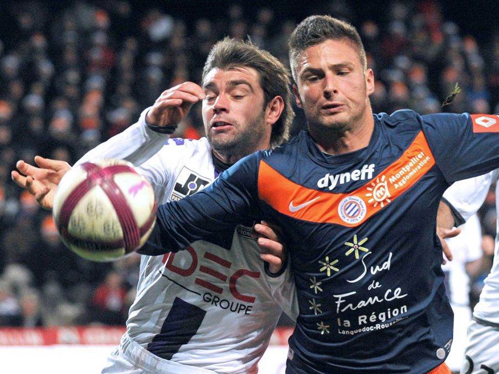 Giroud has scored 13 times this season for Montpellier