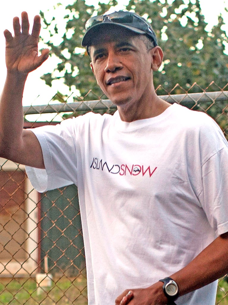 President Obama pictured in Hawai earlier this week