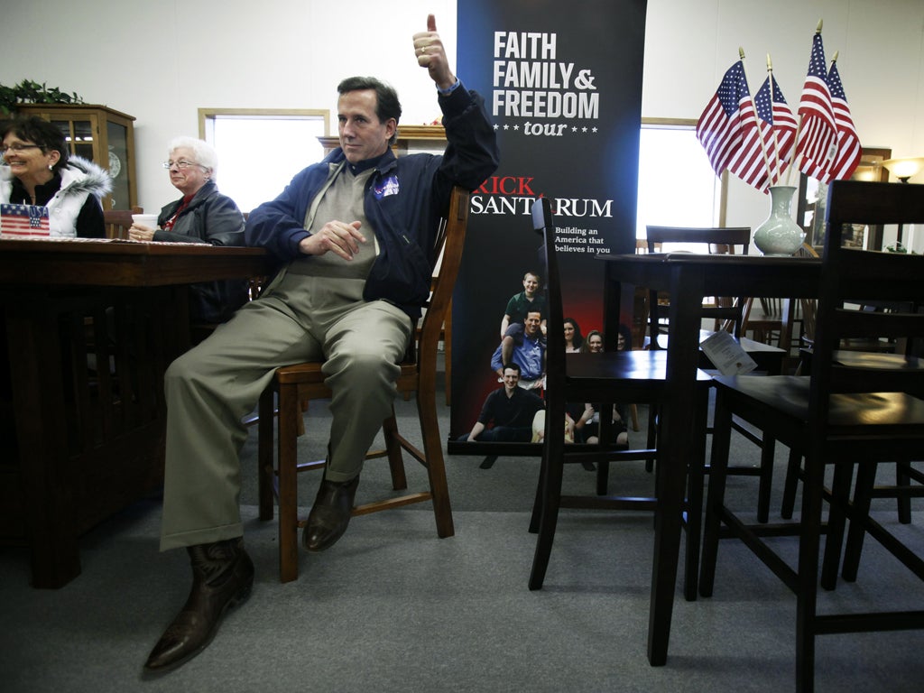 Rick Santorum's new-found profile has not gone unnoticed by his rivals