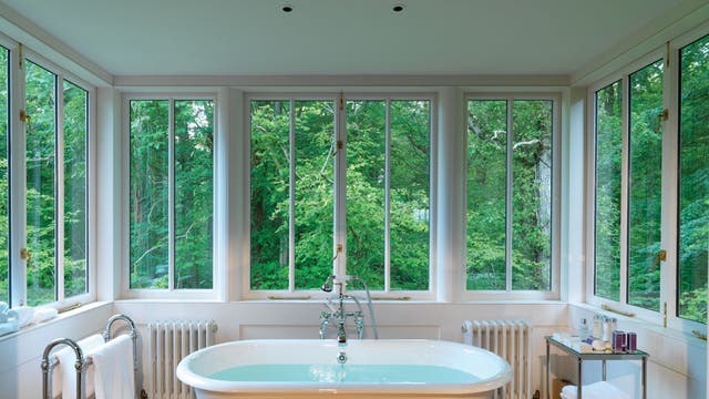Lime Wood, Hampshire
<p>This romantic Regency building re-opened as a luxury hotel in 2009 in the New Forest National Park, with dreamy décor by David Collins, a library and two restaurants. Capping off the five-star experience is the three-storey Herb House Spa, equipped with indoor and outdoor pools, a steam room and sauna with forest views. Treatments range from seaweed wraps to Ayurvedic massages and there's also a herb garden on the roof for yoga.</p>
<p>Lime Wood, Beaulieu Road, Lyndhurst, Hampshire, SO43 7FZ (023-8028 7177; limewoodhotel.co.uk). Doubles from £245, room only. Treatments from £30.</p>