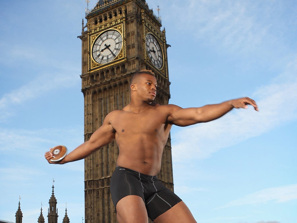 Heaviest: Discus thrower Lawrence Okoye