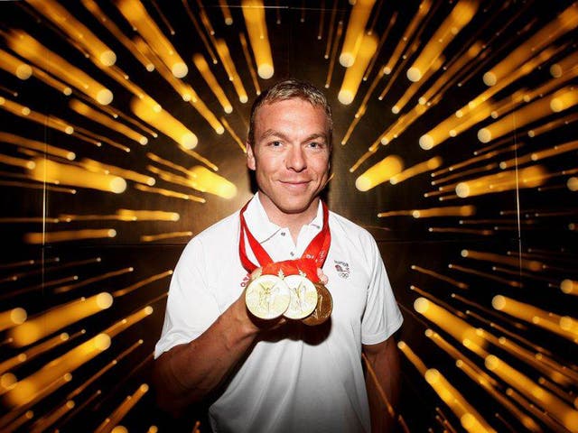 Sir Chris Hoy has at least four major endorsements paying at least £150,000 each annually