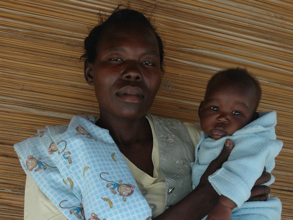 Vicky Lawa and her son Lucky