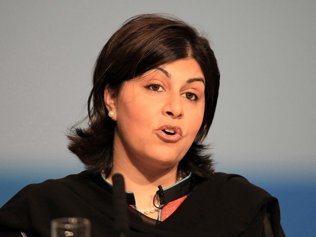 Baroness Warsi says Tim Farron's comments on power-sharing are in 'bad taste'