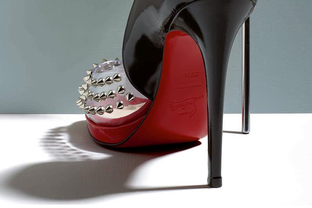 A Christian Louboutin shoe at the Design Museum