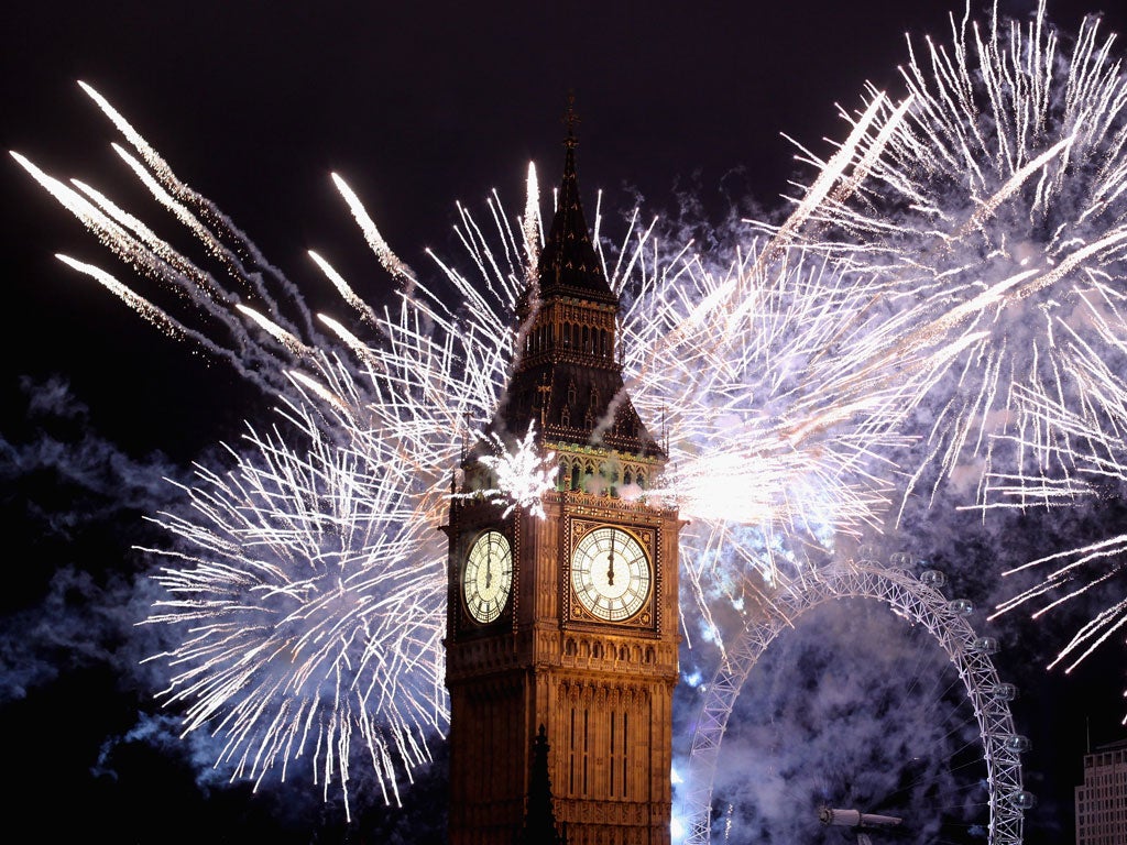 London sees in the new year in dramatic style