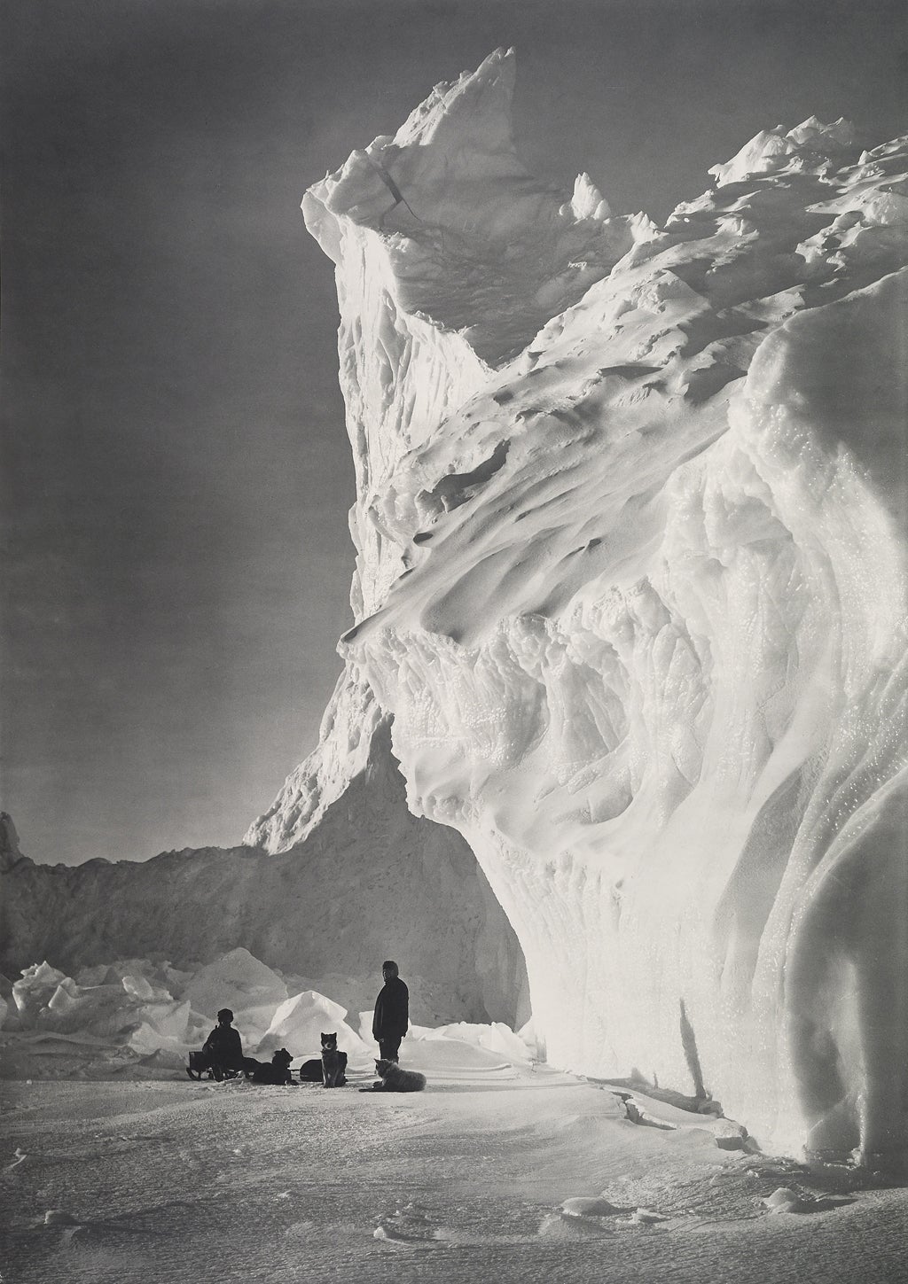 Herbert Ponting's 'End of the Barne Glacier'