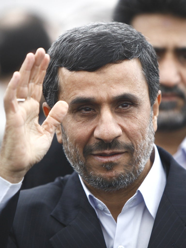 MAHMOUD AHMADINEJAD: The President is promising Iran will block oil shipments in response to further sanctions