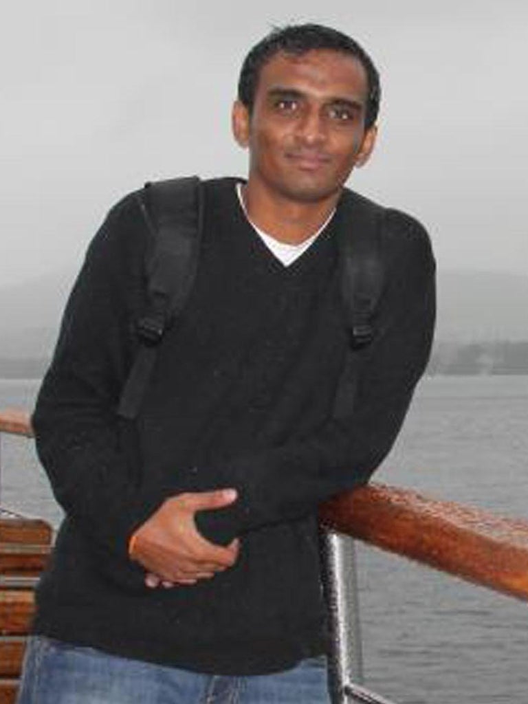 ANUJ BIDVE: The 23-year-old from India was studying
electronics at Lancaster University