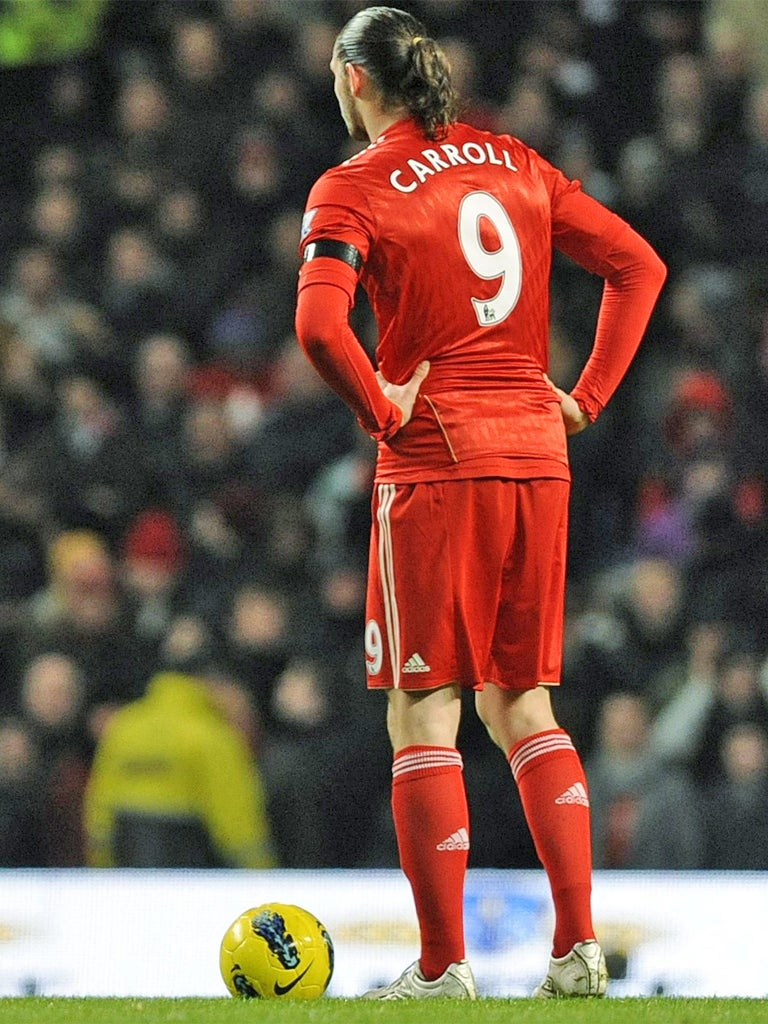 Andy Carroll failed to make up for the absence of Luis Suarez