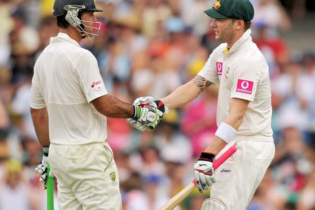 Ricky Ponting and Michael Clarke put Australia in control
