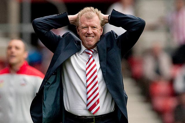 Steve McClaren left Nottingham Forest after a couple of months in charge