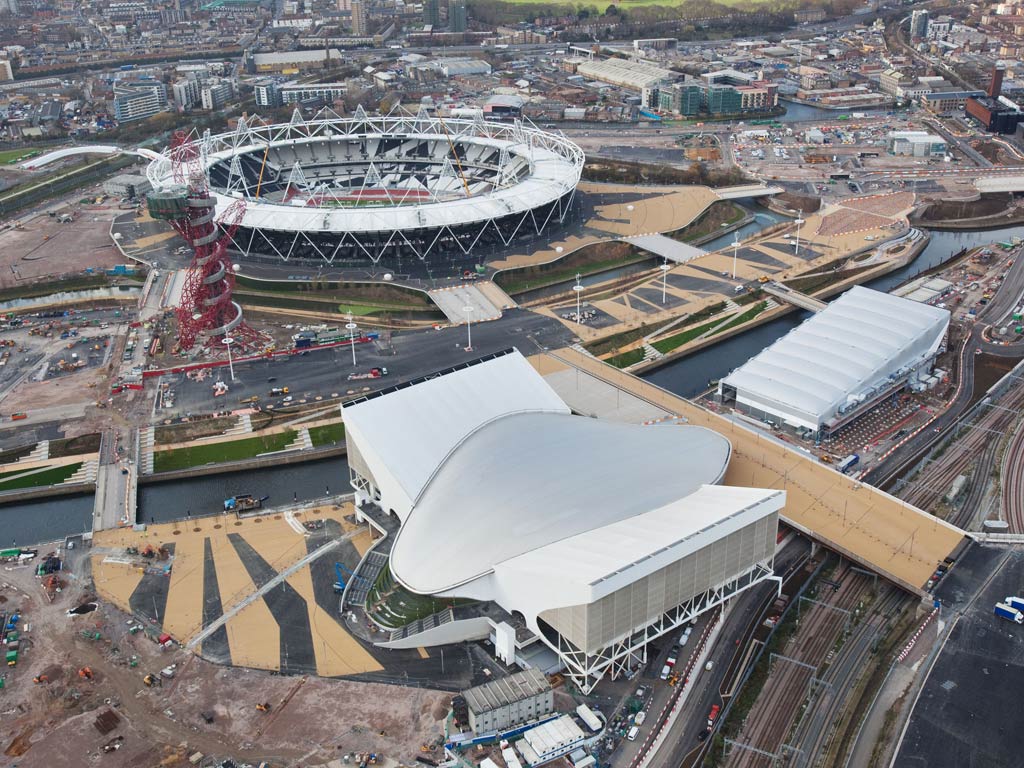 A recent view of the Olympic Park