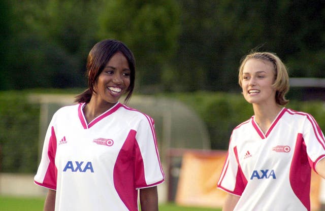 <p>Knightley in 2001's Bend it Like Beckham</p>