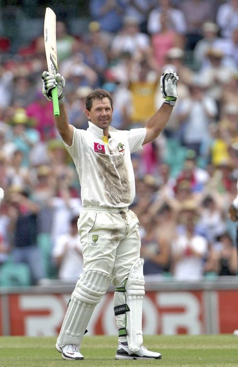 Ricky Ponting's 134 – his 40th Test ton – at the Sydney Cricket Ground at least offers him the chance to go out on his own terms