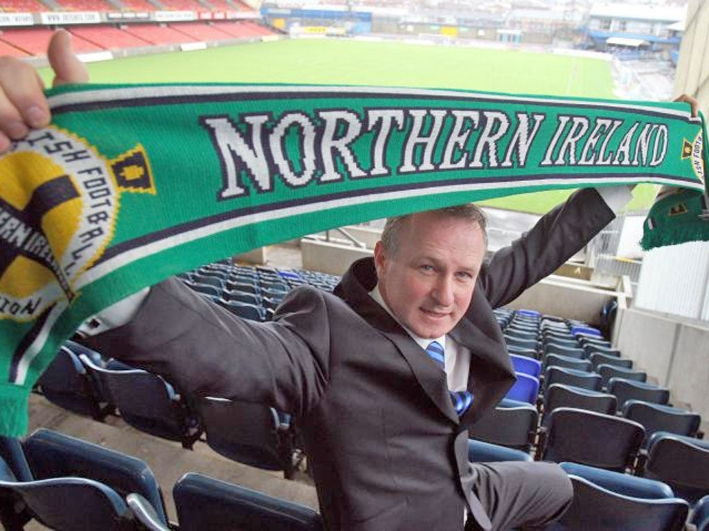 Northern Ireland's Michael O'Neill is determined to
make a fresh start by addressing the talent drain
to the Republic of Ireland