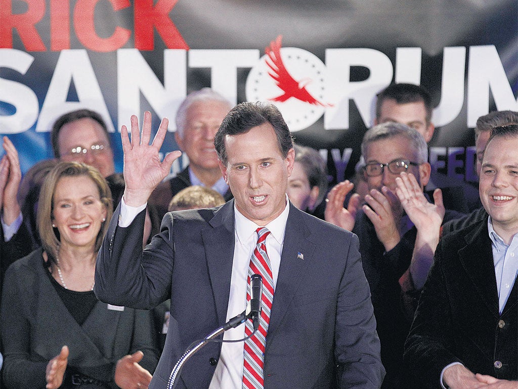 Rick Santorum, the former Pennsylvania senator, lost by a margin of only eight votes