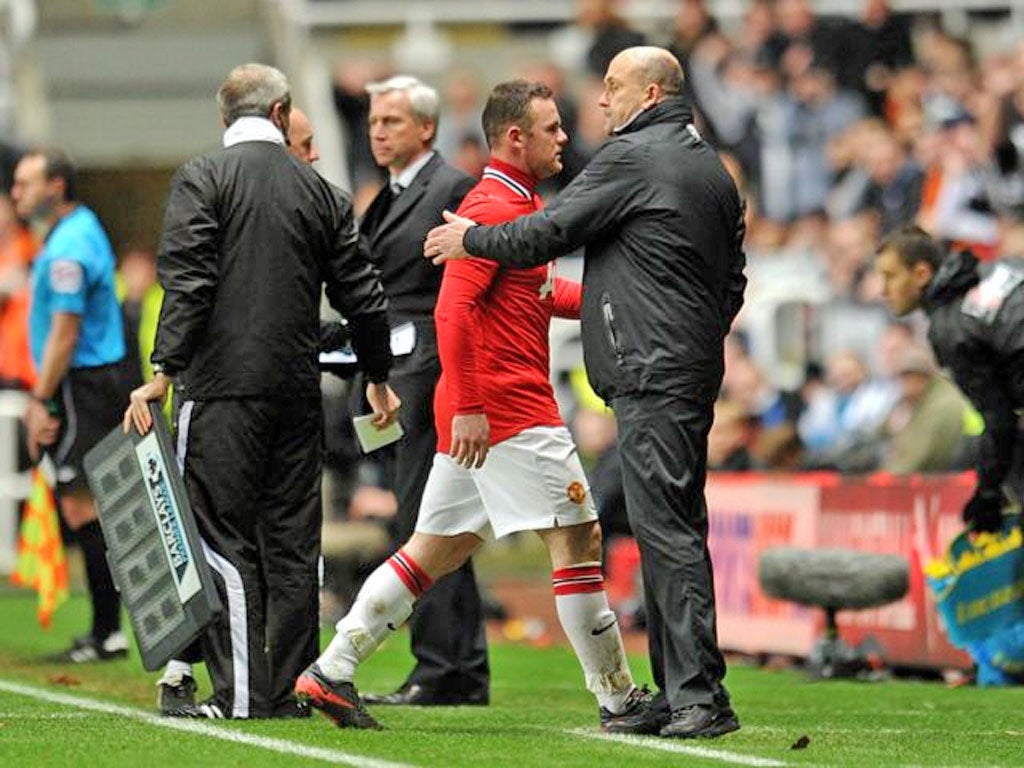 Wayne Rooney's disappointing display resulted in him being taken off
